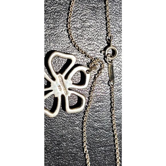 Tiffany & Co. Sterling Silver 925 Flower pendant necklace - Picture 5 of 5